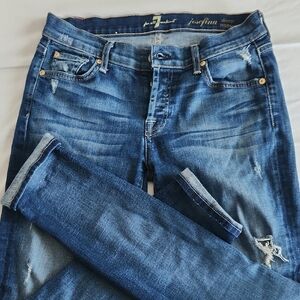 7 For All Mankind Classic Blue Skinny Jeans